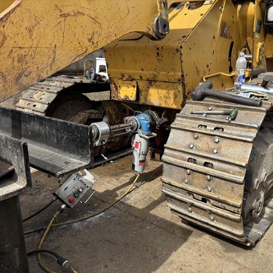 Hydraulic line boring repair