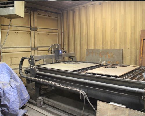 fabrication table side view