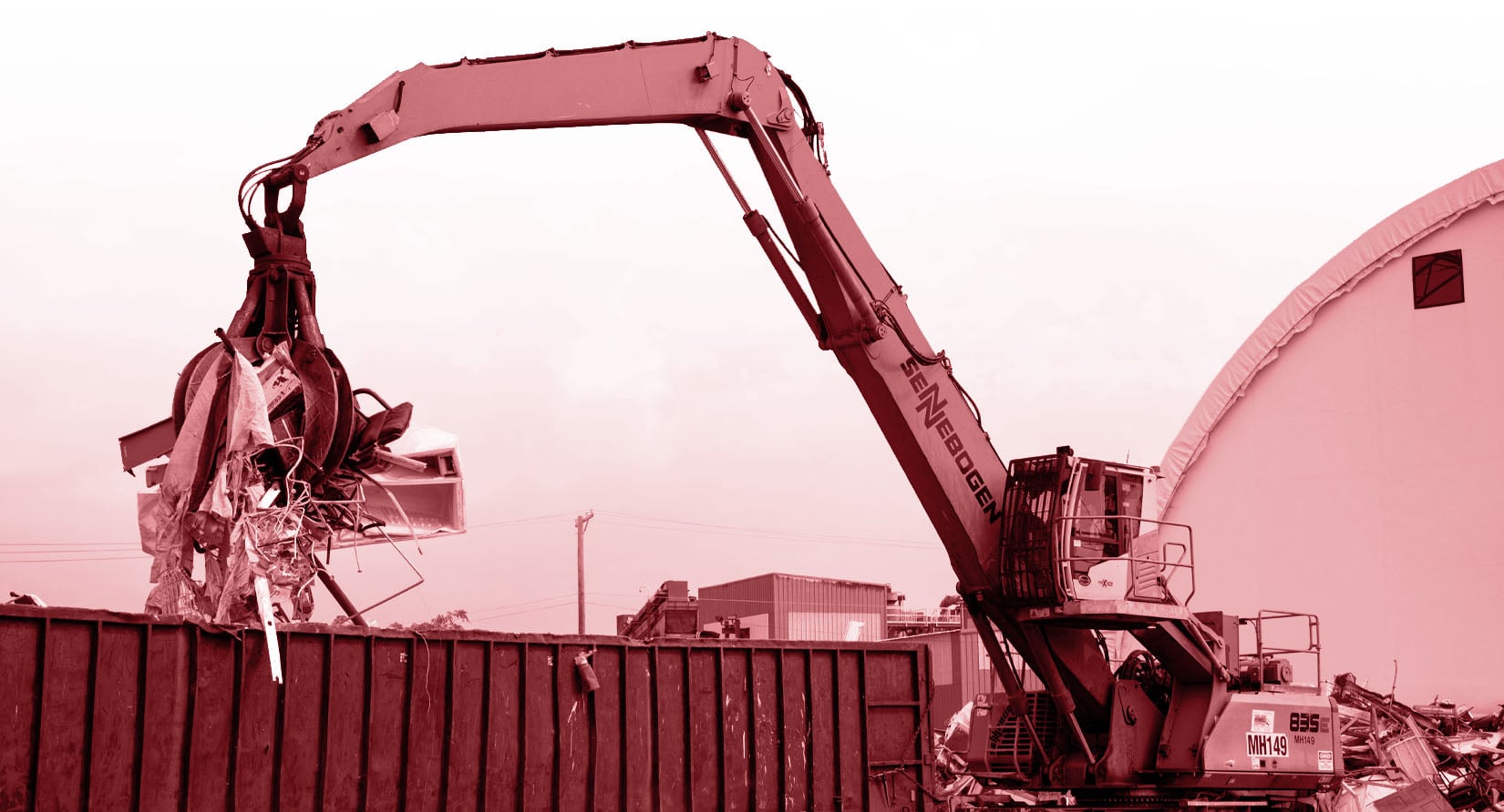 sennebogen scrap processor