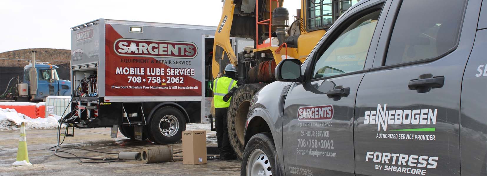mobile repair truck at a job site